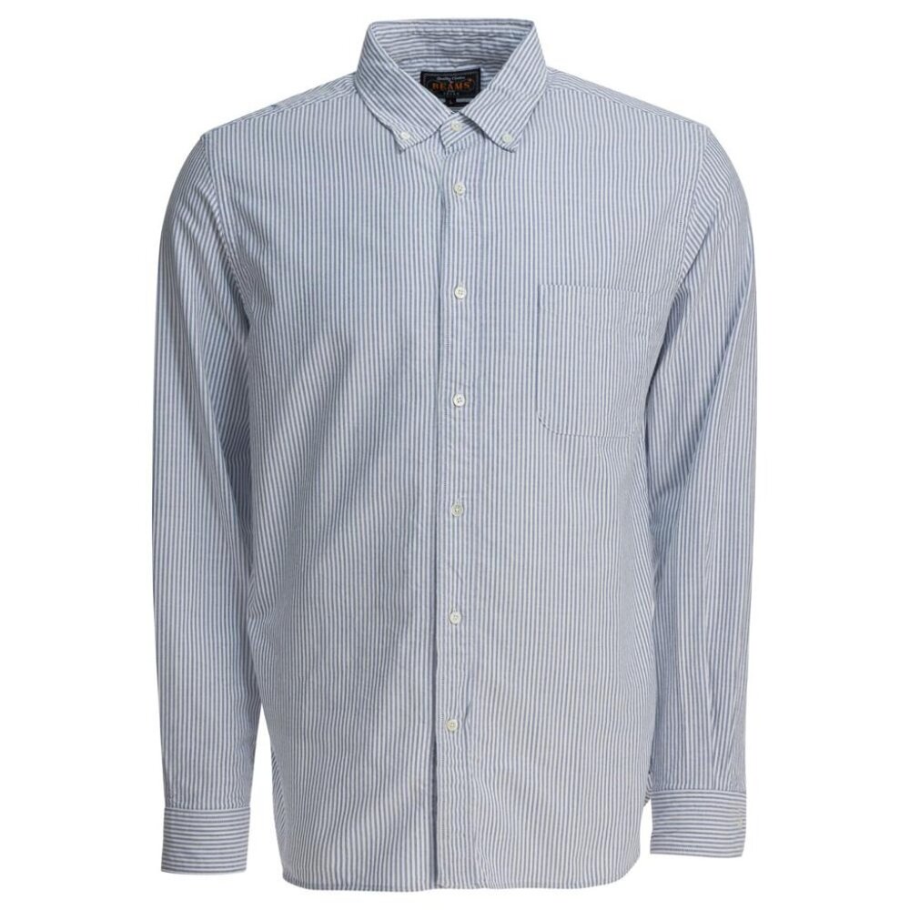 Beams Plus Cotton Striped Shirt Tag Size L Men